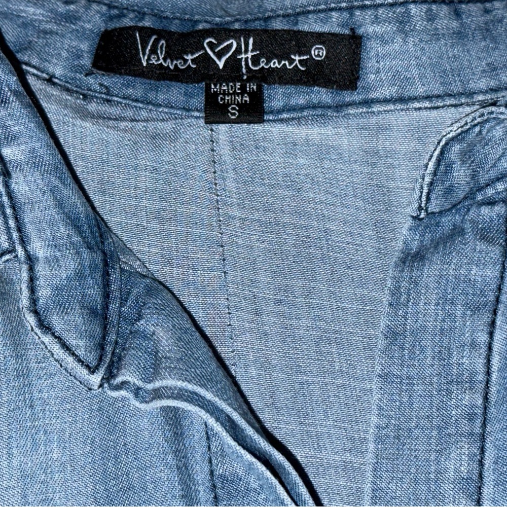Velvet Heart Light Blue Denim Shirt